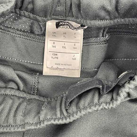 Adidas Kids Climacool Gray 3 Stripe Track Pants Size Large L - Picture 4 of 9